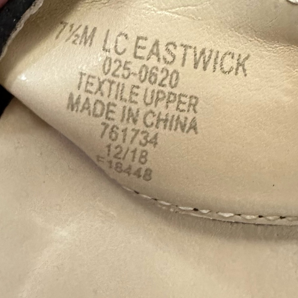 Liz Claiborne Eastwick Women's Black Elastic Ankle Strap Heels 7.5M - Picture 6 of 6